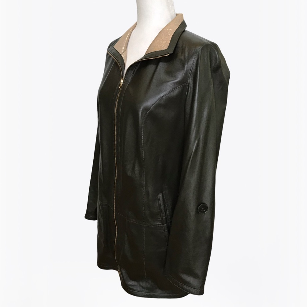Overland Rebecca Lambskin Leather Jacket -XS/S - Picture 12 of 17